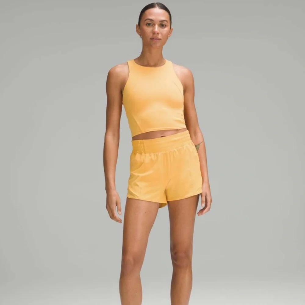 Lululemon Wunder Train Racerback Tank Top Orange Mango Dream Women’s Size 0